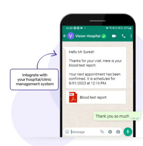 WhatsApp Confirmation Interface